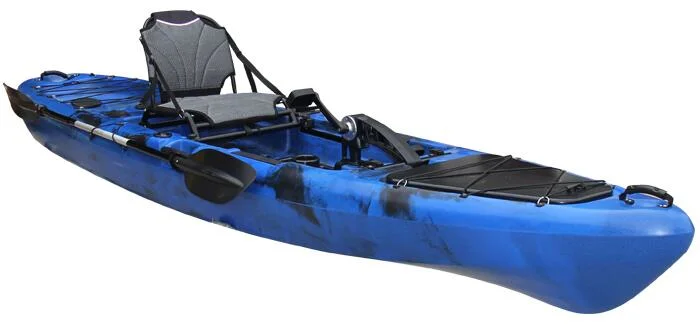 13FT Wholesale Single Fishing Boat Pedal Kayak Foot Paddle Boats for Sale
