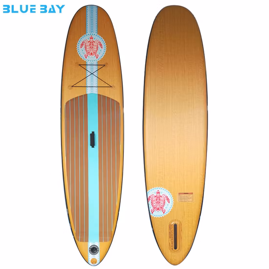 Bamboo Paddle Board Inflatable Sup with Light Weight