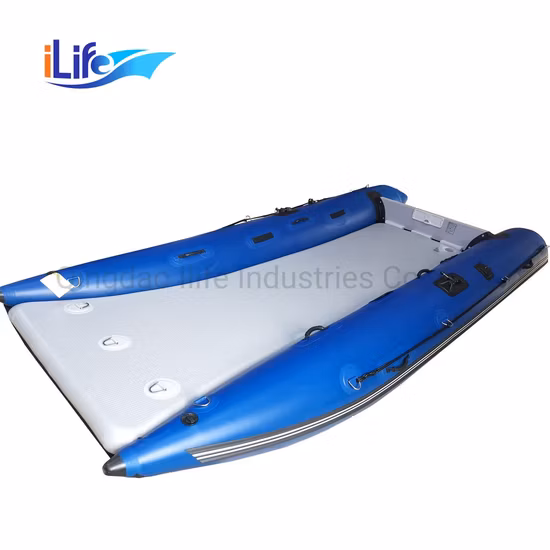 Ilife (4.2m) High Speed-Motor-Fishing Inflatable High Speed Boat with Air Mat Floor