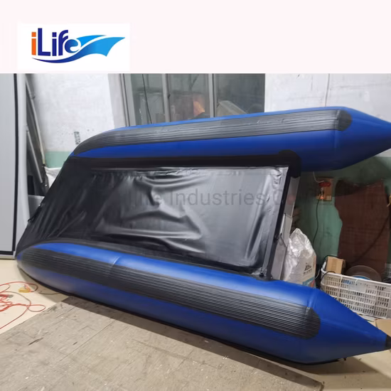 Ilife (4.2m) High Speed-Motor-Fishing Inflatable High Speed Boat with Air Mat Floor